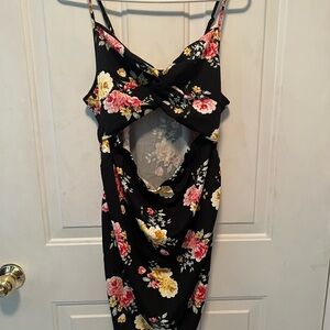 Floral Cutout Dress